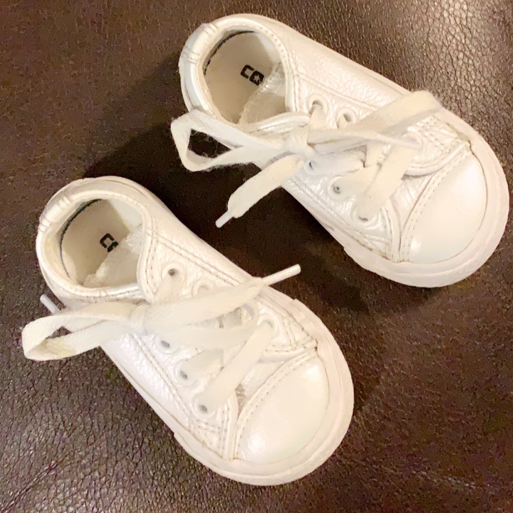 Converse Leather White Iridescent  Chuck Taylor’s